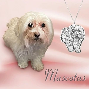joyas de mascotas personalizadas colgantes con foto de mascotas