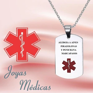 joyas alerta médica personalizadas